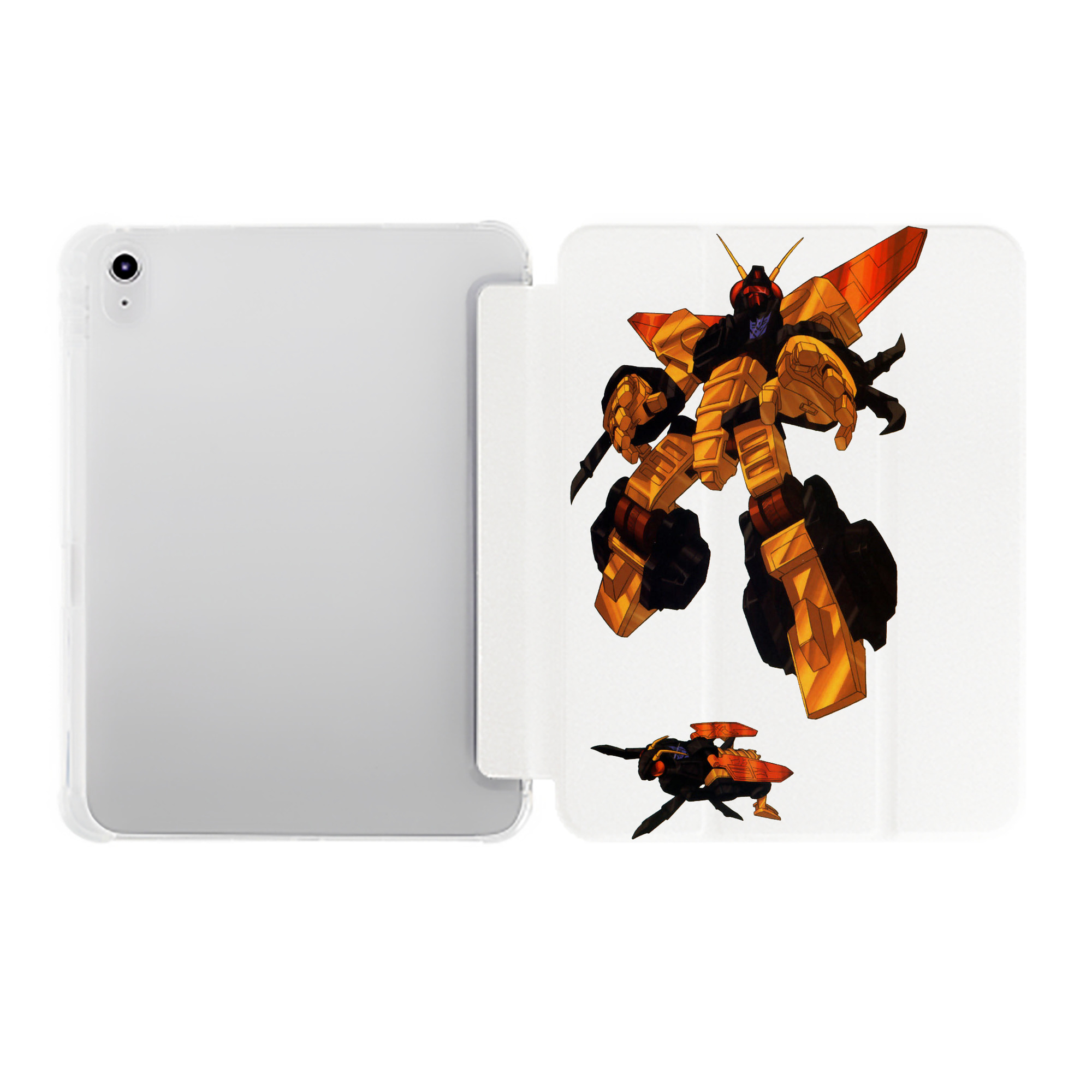 （画像用）  IPad ケース ペン収納付き 三つ折りスタンド PUレザー×シリコン 対応機種9.5/10.5/10.9インチ